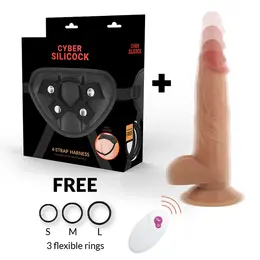 CyberSilicock Master Ben Set - Tečni Silikon Intimna Mašina Sa Pojasom i Daljinskim