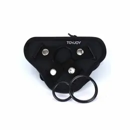 Get Real Podesivi Strap-On Pojas Crni - Univerzalno Prijanjanje, 3 Silikonska Prstena