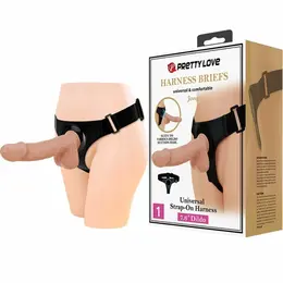 Pretty Love Jerry Universal Harness Briefs Set 21.8 cm, Beige, Adjustable Fit