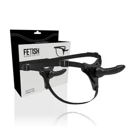 Fetish Submissive Silikonski Intimni Pojas Crni 16 cm Podesivi Kaiš