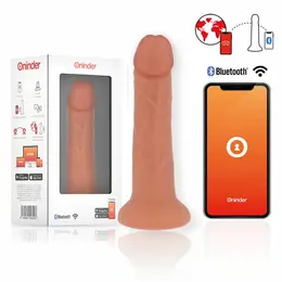 ONINDER Bogota Medium Vibrirajući silikonski uređaj 9 načina Aplikacijom upravljanje 20cm Bež