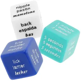 WATERFEEL Senzualna Igra sa Kockicama - Multilingvalni Set sa Satenskom Torbicom, 2cm