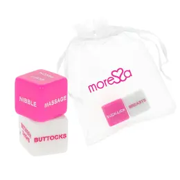 Moressa Set Igre sa Kockicama Engleski - Smola, 2 Kockice i Satenska Torba, 2cm