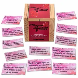 Diablo Picante The Love Box Game - Olive Wood Challenge Set 50 Cards