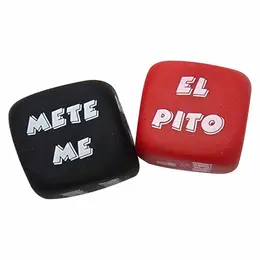 Diablo Picante Set Igre - Kockice Akcije i Delova Tela, Crna, 25mm