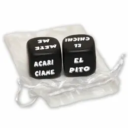 Diablo Picante Set Igre - Kockice Akcije i Delova Tela, Crna, 25mm
