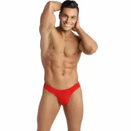 Anais Men Soul String L - Red Microfiber Men's Thong with Black Trim