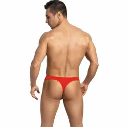 ANAIS Men SOUL String S Red Microfiber Thong with Black Trim