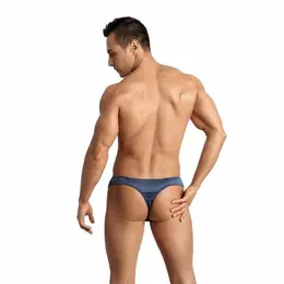 ANAIS MEN Naval String S - Navy Blue Tulle Thong, Comfortable Fit