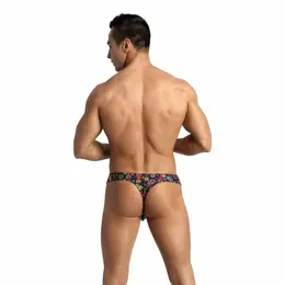 ANAIS MEN Mexico String M - Soft Modal Men’s Thong with Floral Print