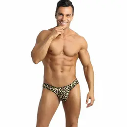 ANAIS MEN Mercury String L - Animal Print Microfiber, Wide Waistband
