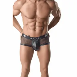 ANAIS MEN Ares Mesh Boxer Briefs 3XL Black - Sport Cut, Breathable Fabric