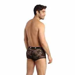 ANAIS MEN Romance Boxer Shorts M - Black Lace, Sporty Fit