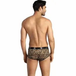 Anais Men Mercury Brief L - Microfiber Animal Print, Wide Waistband