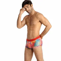 ANAIS MEN Falcon Boxer L - Banana Print Soft Lycra, Wide Waistband