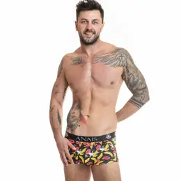 ANAIS MEN Banana Boxer M - Sporty Lycra Boxers with Banana Print