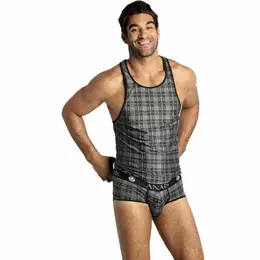 Anais Men Balance Top XL - Karirana Mikrofiber Košulja Bez Rukava