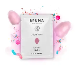 BRUMA Aloe Vera Gel za Klizanje na Vodenoj Bazi 6ml - Aroma Slatkiša, Putna Veličina