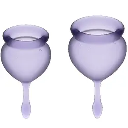 Satisfyer Feel Good Menstrualni Set Čaša Ljubičasta 15ml i 20ml Medicinski Silikon