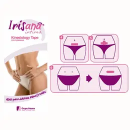Irisana Kinesiology Tape with Tourmaline - Menstrual Support, Hypoallergenic, 3 pcs
