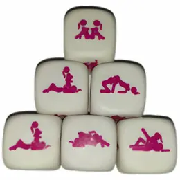 Diablo Picante Kamasutra Igra Kockama za Devojke - 30mm Bela Zabavna Kocka