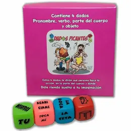 Diablo Picante Fluorescent Dice Game - 4-Color Interactive Set 25mm