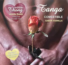 Hot Flowers Muški Tanga & 2 Vanila Jestiva Jastučića - Podesivo Prijanjanje