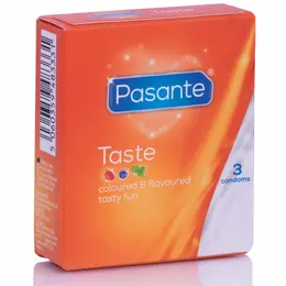 Pasante Flavors Asortirani Premium Lateks Kondomi 3-Paket, Šareni i Ukusni