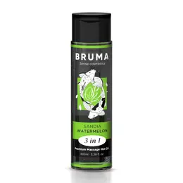 BRUMA Premium 3-u-1 Masažno ulje Lubenica – Zagrevajuće, Vegansko 100ml