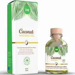 INTT Veganski masažni gel Kokos aroma Zagrevajući efekat 30ml