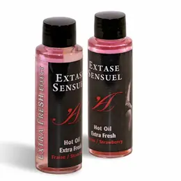 Extase Sensual Masažno ulje Extra Fresh Jagoda 100ml Dvostruki efekat