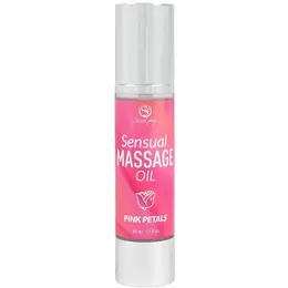 Secret Play Pink Petals Massage Oil 50ml - Aroma ruže, Airless pumpa