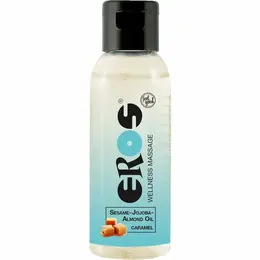 EROS Wellness Masažno ulje Karamela 50ml - Hranljiva nega i slatka aroma