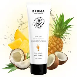 BRUMA Aloe Vera gel za klizanje miris Pina Kolada 100ml - hidratantna formula na bazi vode