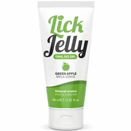 Intimateline Lick Jelly lubrikant zelena jabuka 50ml - osvežavajuća aroma
