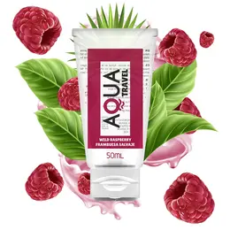 AQUA TRAVEL lubrikant na bazi vode divlja malina 50ml - kompaktna veličina