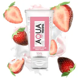 AQUA Travel lubrikant na bazi vode krema od jagode 50ml kompaktna veličina