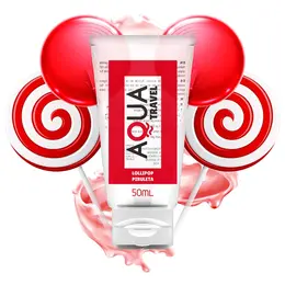AQUA Travel Lollipop Flavour Vodeni Lubrikant 50ml - Kompaktna Formula