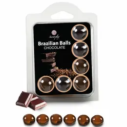 SecretPlay set od 6 brazilskih aroma kuglica sa mirisom čokolade intimne kapsule