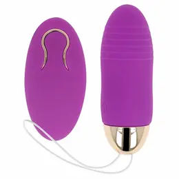 OHMAMA Daljinski upravljivo intimno jaje 10 režima Ljubičasto 8.5x2.8cm