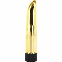 Seven Creations Ladyfinger Gold Mini Vibrator 11cm - Compact Metallic Design