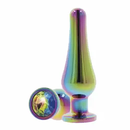 ToyJoy Twilight Bum Bijou Mali aluminijumski čep sa duginim kristalom 9.2cm