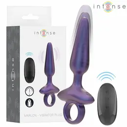 INTENSE Marlon Model 4 Vibrating Silicone Plug with Remote, Black