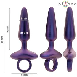 INTENSE Marlon Model 4 Vibrating Silicone Plug with Remote, Black