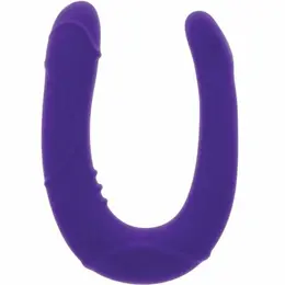 Get Real Vogue Mini Dvostrani Silikonski Model Ljubičasti 21 cm