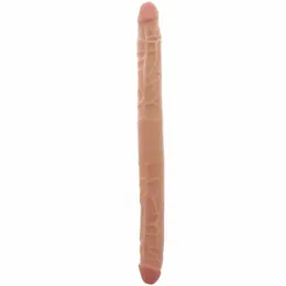 Get Real Double Dong 40 cm Skin – Fleksibilni Dvostrani Model, PVC