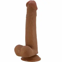Pretty Love Tallen Anatomical Silicone Model Brown 22cm Suction Base