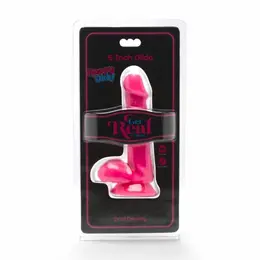 Get Real Happy Dicks Pink Anatomski Model 12 cm sa Usisnom Bazom