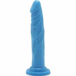 Get Real Happy Dicks Model Plavi 19 cm - Anatomski Sistem sa Usisnom Bazom