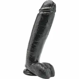 Get Real Crni Intimni Model 25.5 cm sa Anatomskom Bazom